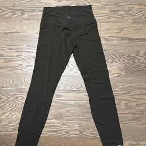 Olive green align leggings size 6
